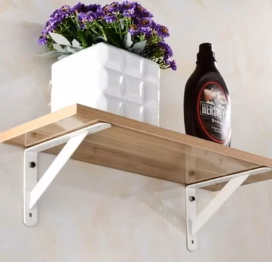 Robuste Regalhalterung aus Metall zur Wandmontage