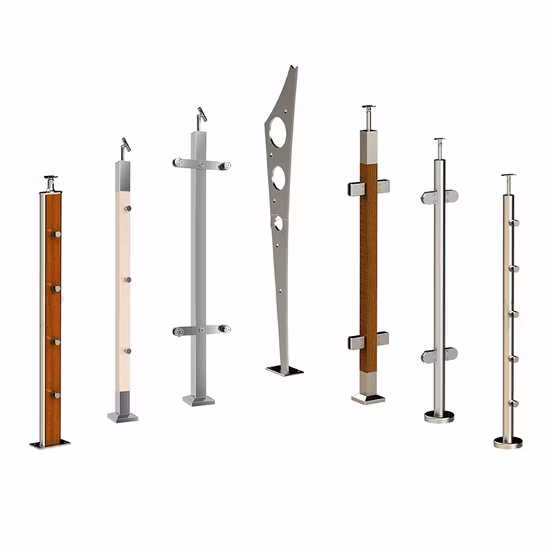Edelstahl-Flachstahl-Geländer, Balkon, Treppengeländer, Sicherheitszaun, 304 Edelstahl-Rohr, Handlauf, Geländer, Geländer hoch